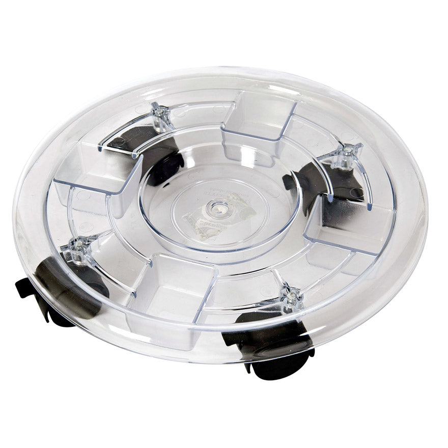 SOTTOVASO CON RUOTE IN ABS 30CM