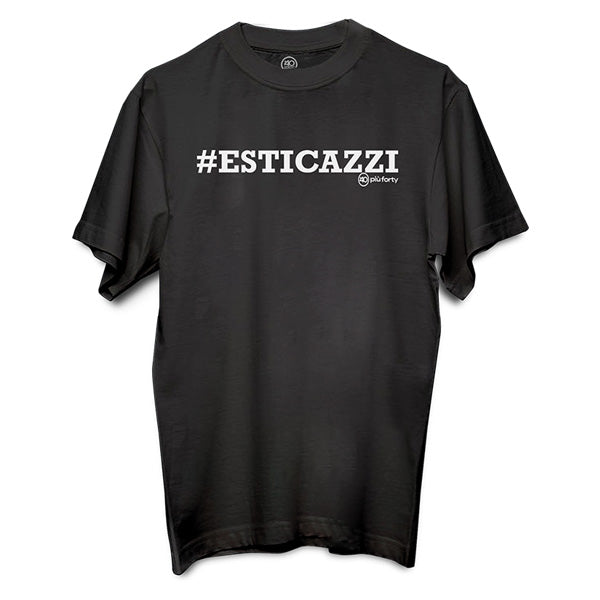 T-SHIRT UNISEX ESTICAZZI TG.M-L-XL-XXL PIU' FORTY