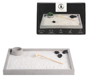 Mini Zen Garden Rettangolare in Cemento 1.54kg Grigio