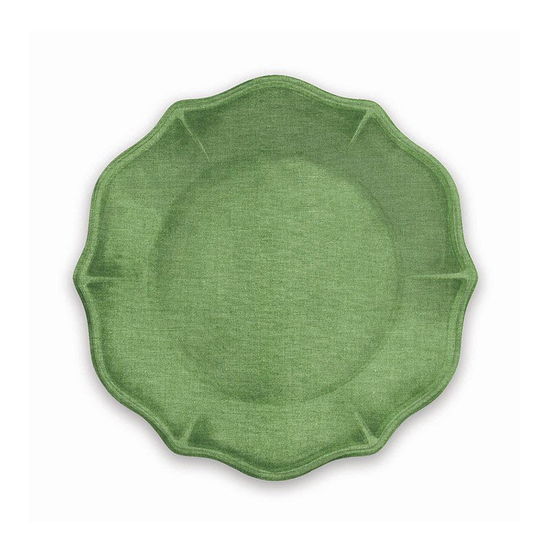 SET 2 PEZZI PIATTO PIANO YORK VERDE