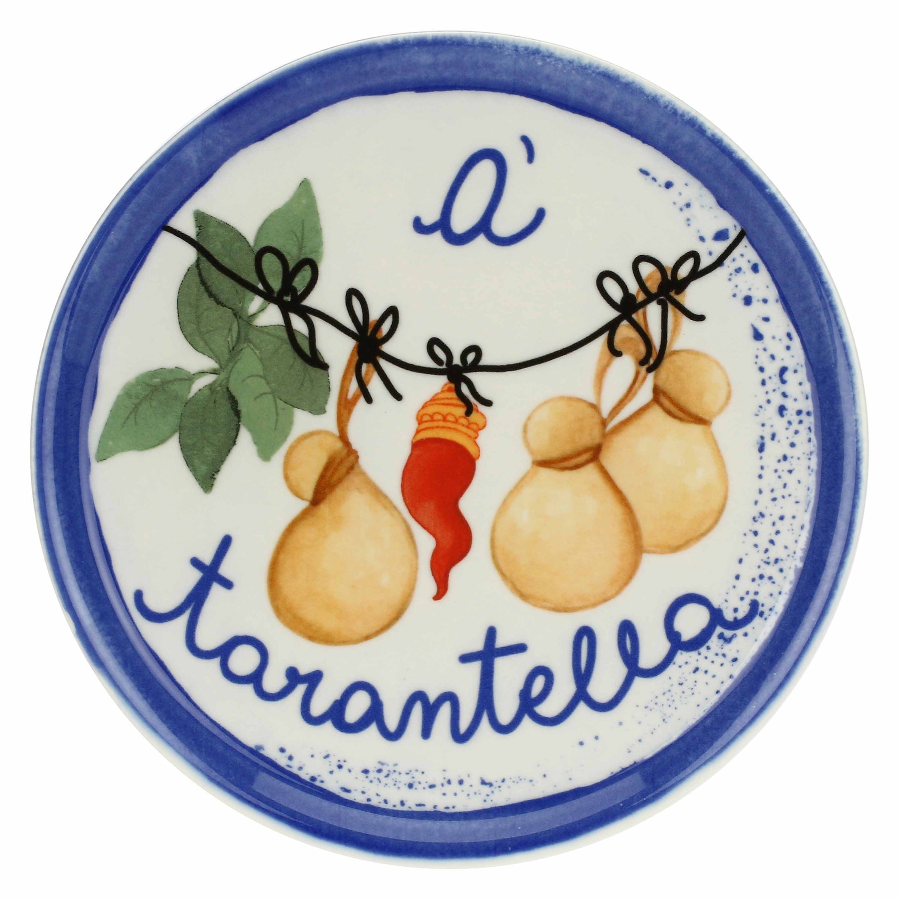 Piatto Pizza Napoli AUMM à tarantella D 31 cm Rose & Tulipani