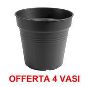 OFFERTA 4 VASO GREEN BASICS GROWPOT 27CM LIVING BLACK