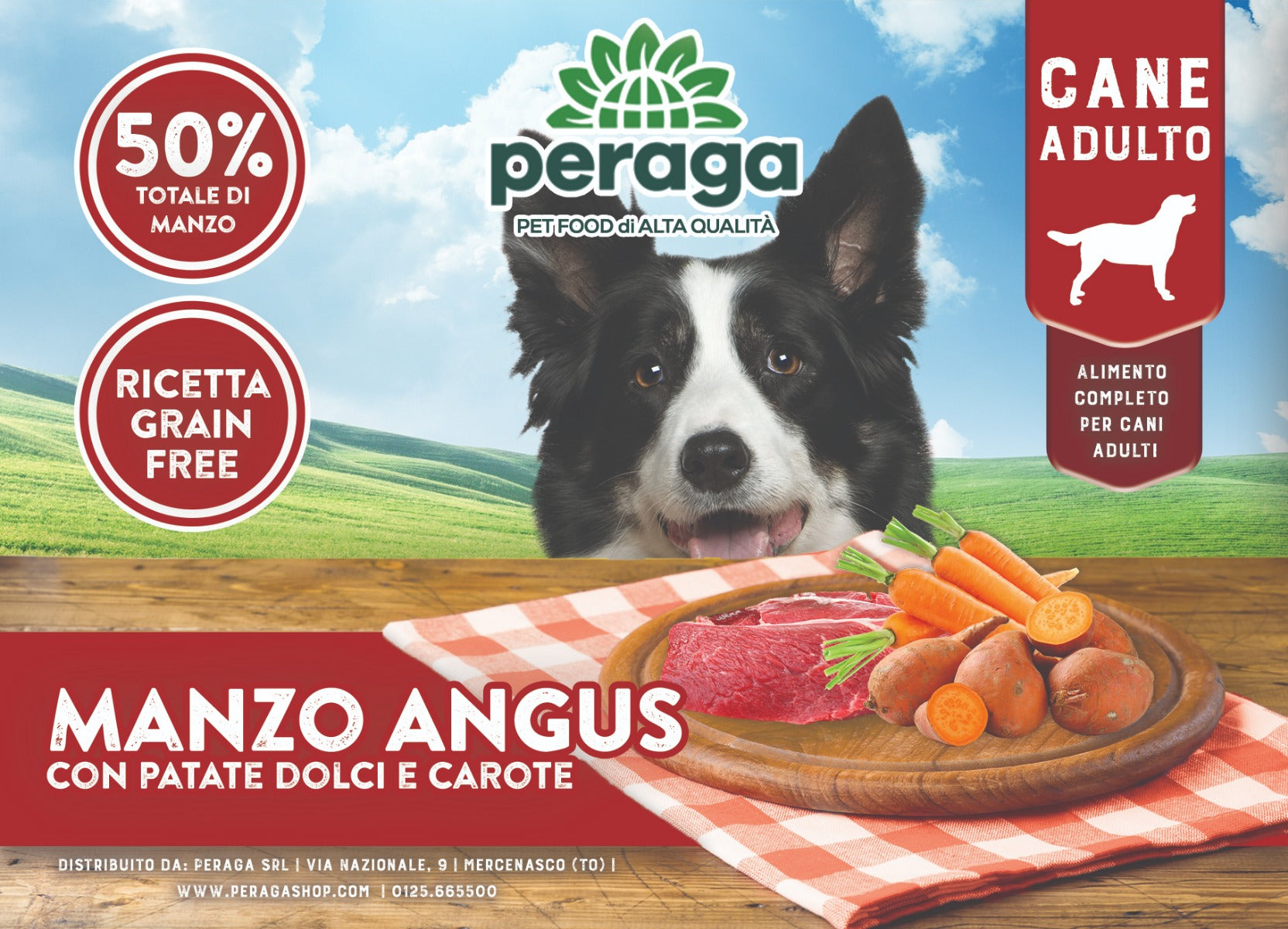 CROCCHETTE PERAGA GRAIN FREE PER CANE ADULTO 2KG MANZO ANGUS