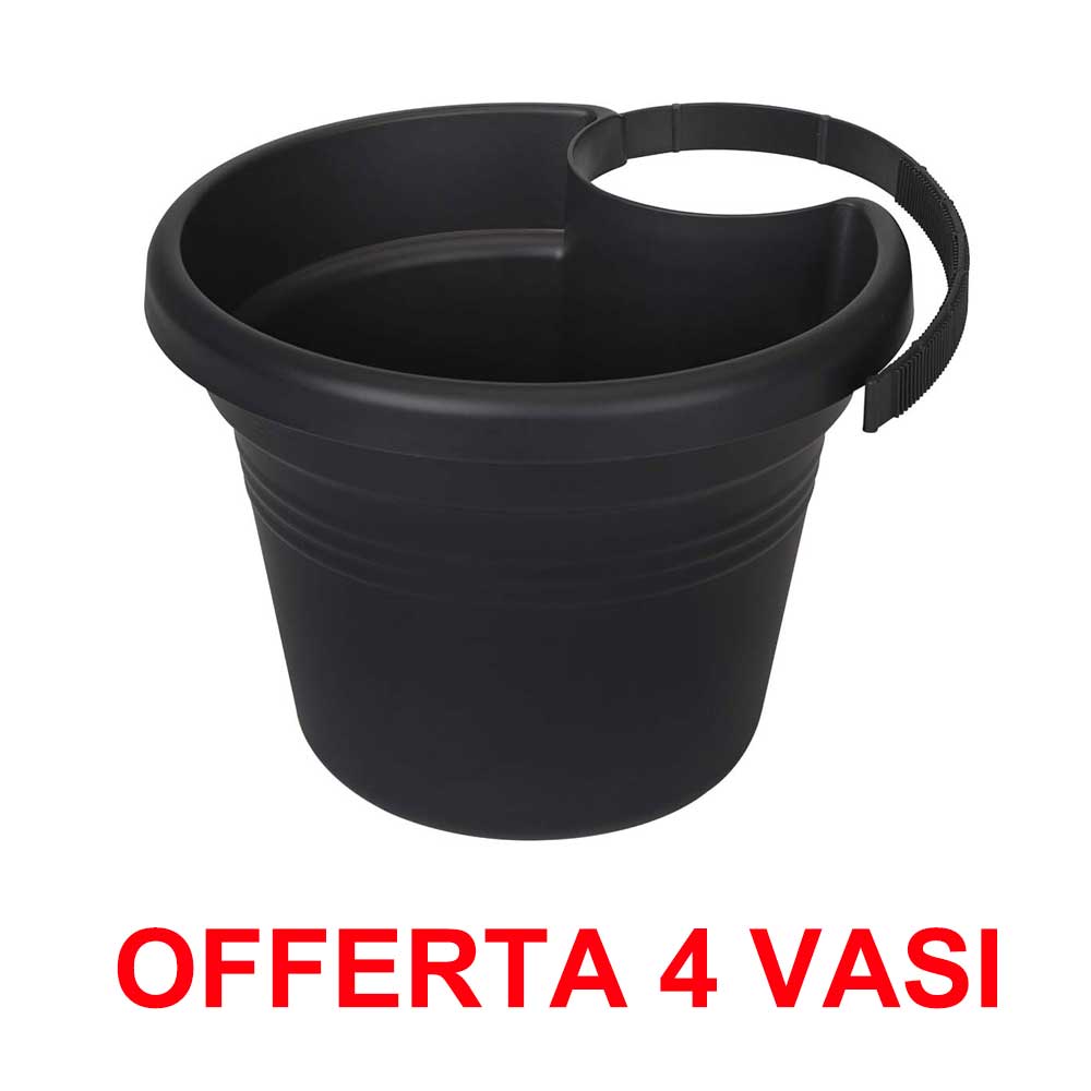OFFERTA 4 VASO GREEN BASICS DRAINPIPE CLICKER LIVING BLACK