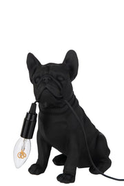 Lampada Bulldog Resina Nero JOLIPA