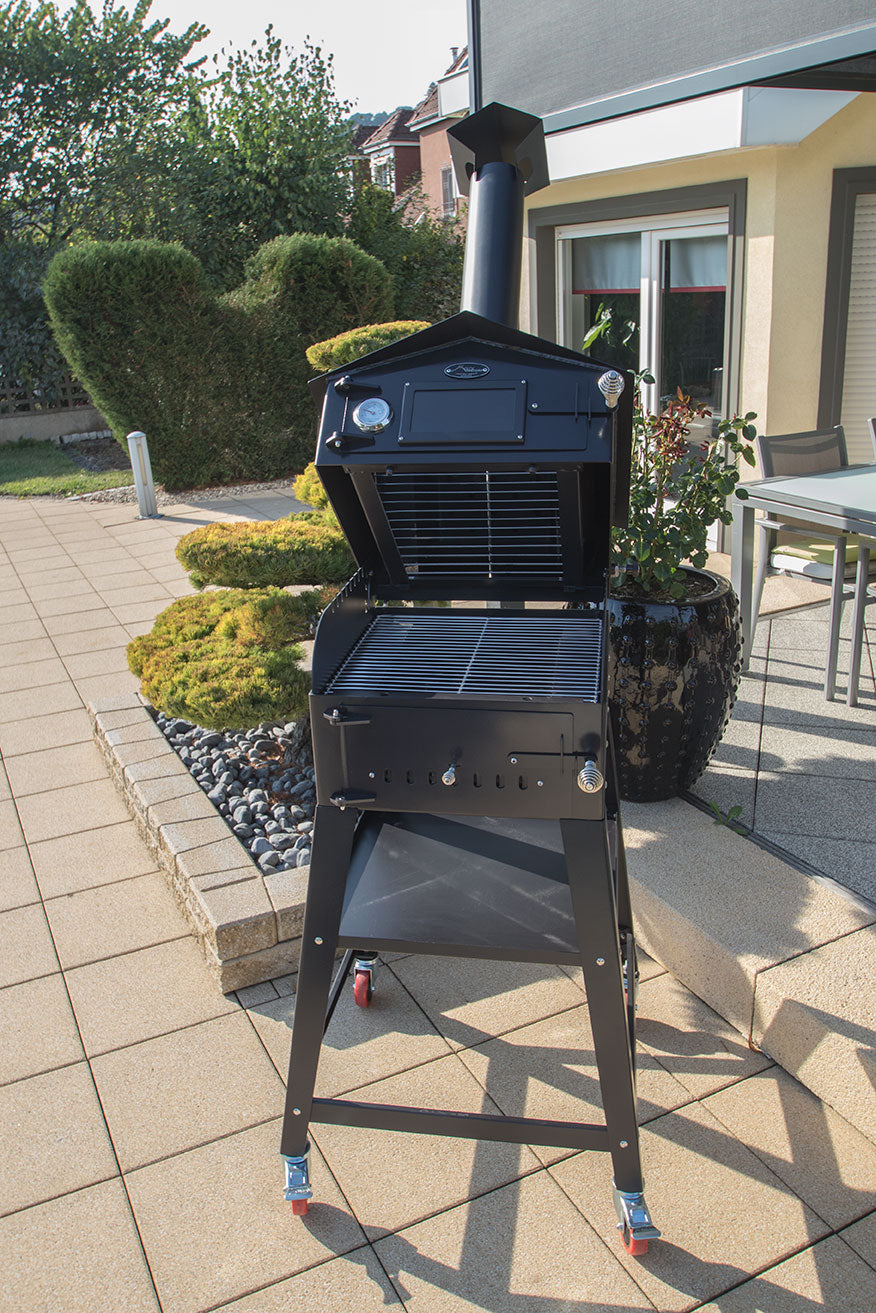 BARBECUE E FORNO PER PIZZA VULCANO 3 MULTIFUNZIONALE