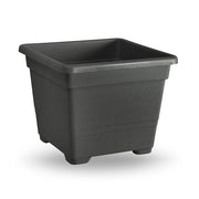 VASO QUADRATO 38CM 60% RICICLABILE ANTRACITE