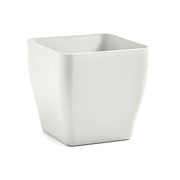 VASO QUADRATO INDOOR LIVING MATT 40 CM TERRA DOLOMIA