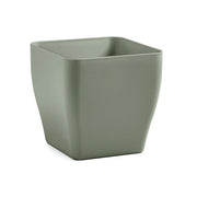 VASO QUADRATO INDOOR LIVING MATT 30 CM TERRA LAGUNA
