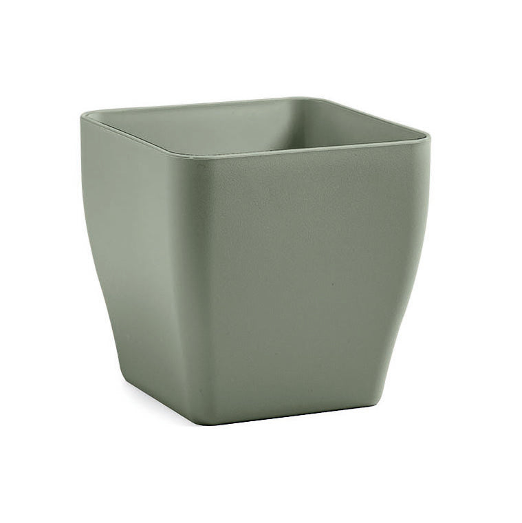 VASO QUADRATO INDOOR LIVING MATT 40 CM TERRA LAGUNA