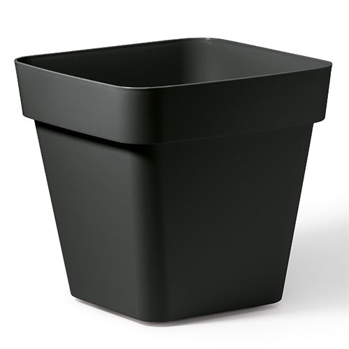 VASO QUADRATO CLEO 28 CM 60% RICICLABILE ANTRACITE