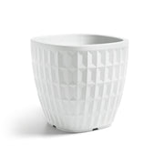 VASO QUADRATO TYLE 40CM BIANCO