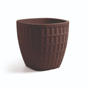 VASO QUADRATO TYLE 40CM BRONZO