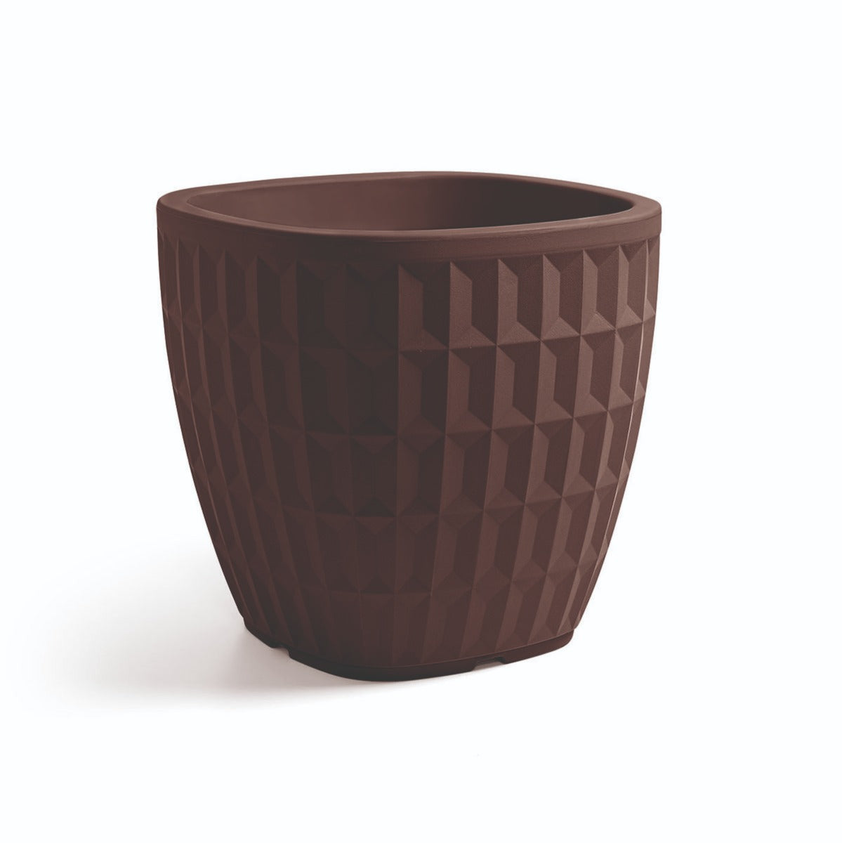 VASO QUADRATO TYLE 40CM BRONZO