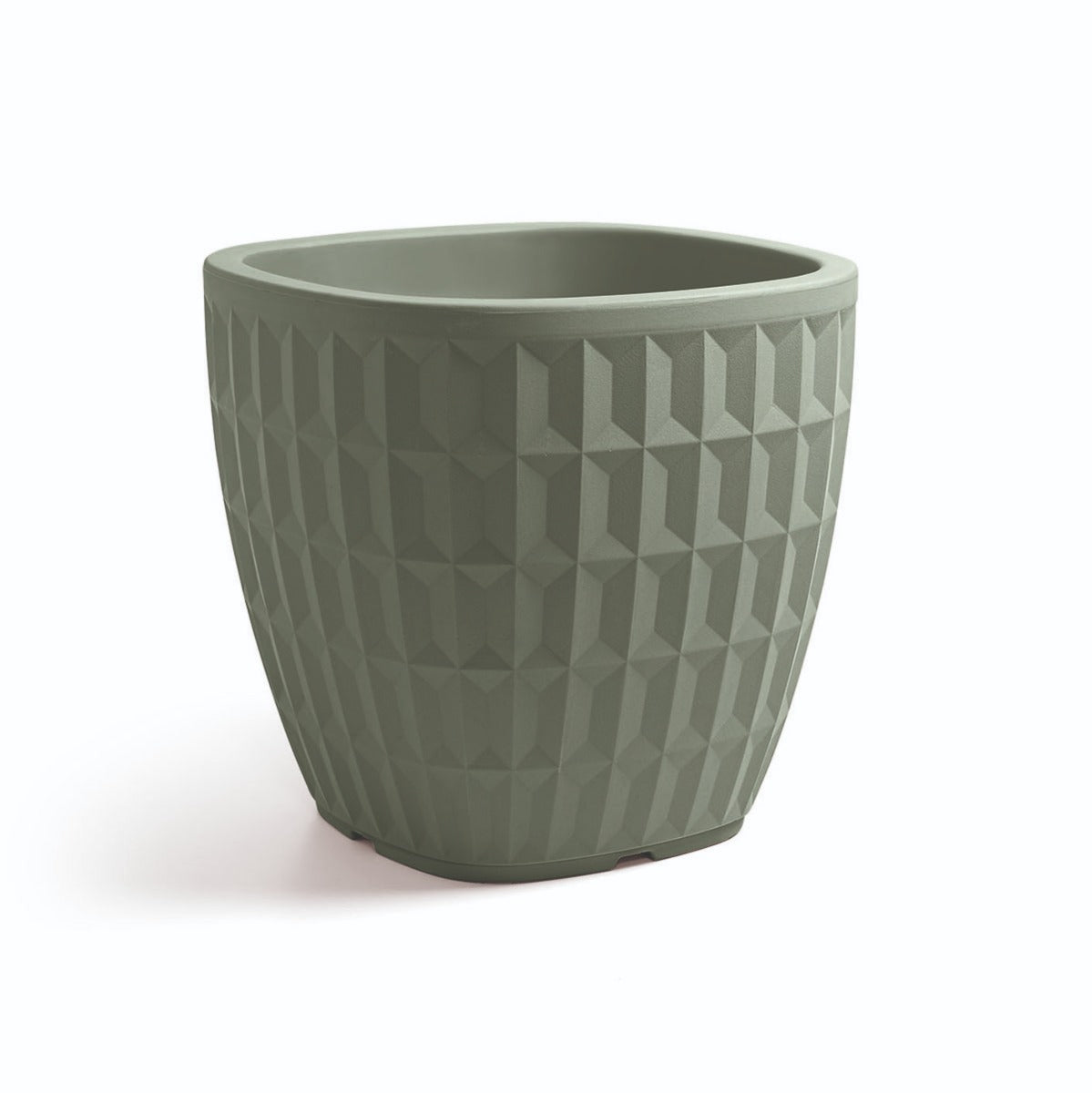 VASO QUADRATO TYLE 40CM TERRA LAGUNA