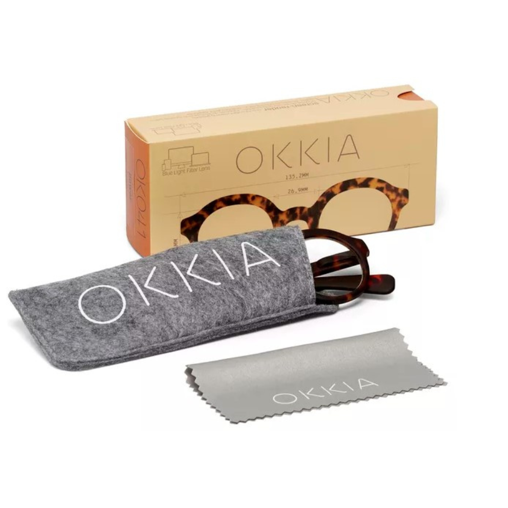 OCCHIALE DA LETTURA MODELLO LAURO COLORE CLASSIC HAVANA GRAD. +2.50 OKKIA