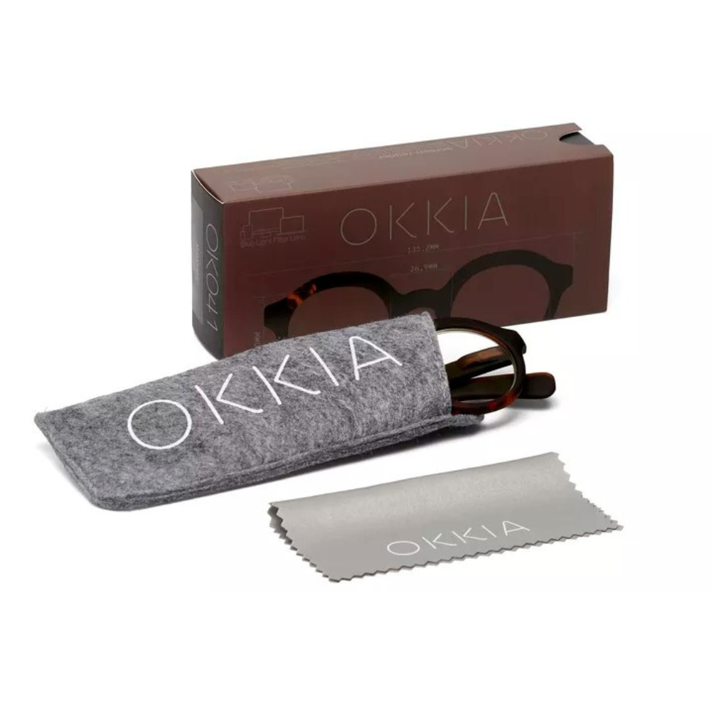 OCCHIALE DA LETTURA MODELLO LAURO COLORE BLACK HAVANA GRAD. +3.00 OKKIA
