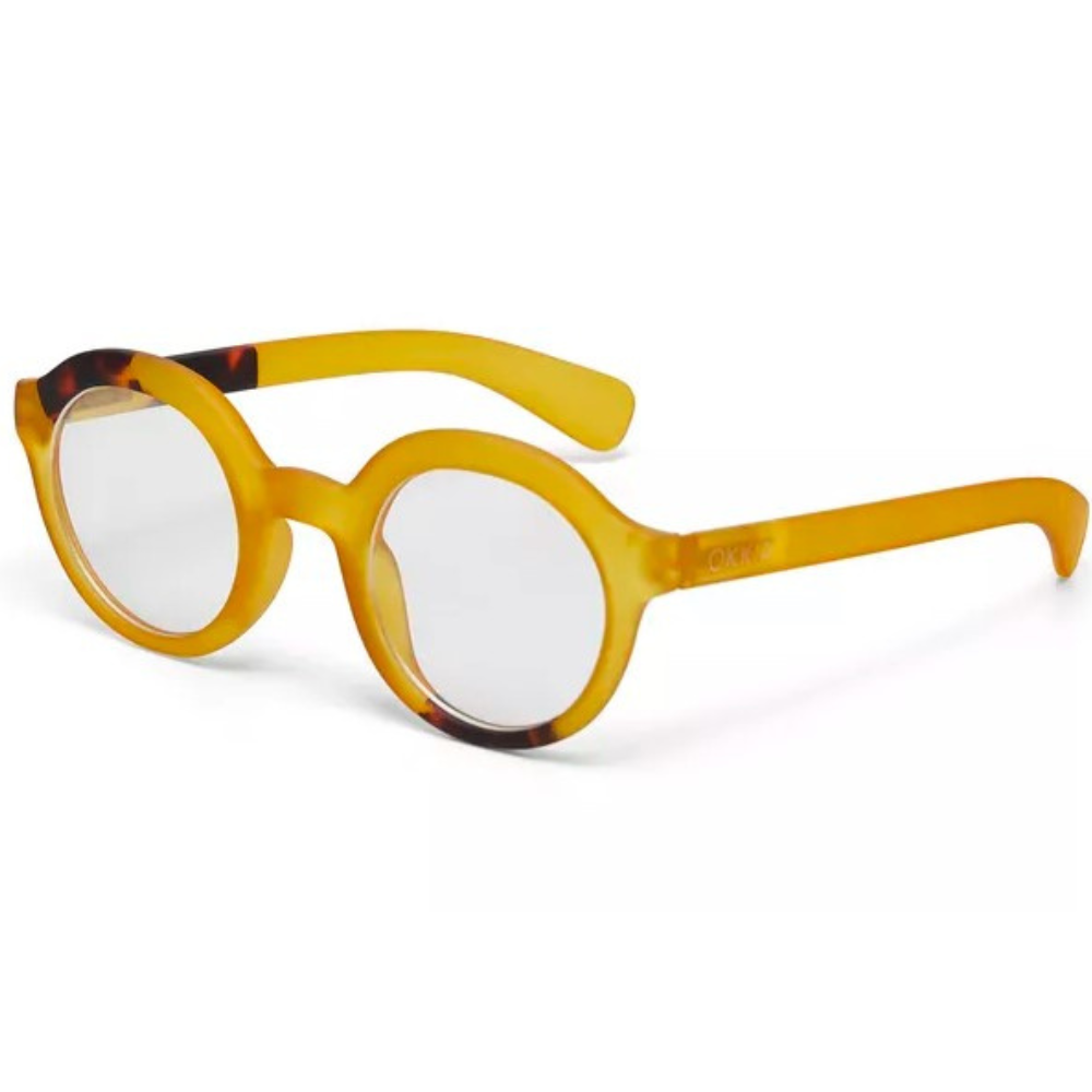 OCCHIALE DA LETTURA MODELLO LAURO COLORE GIALLO GRAD. +1.50 OKKIA