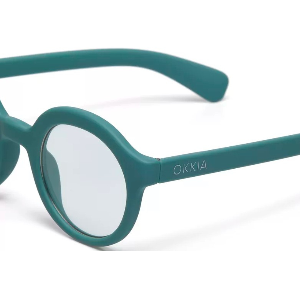 OCCHIALE DA LETTURA MODELLO LAURO COLORE VERDE GRAD. +3.00 OKKIA