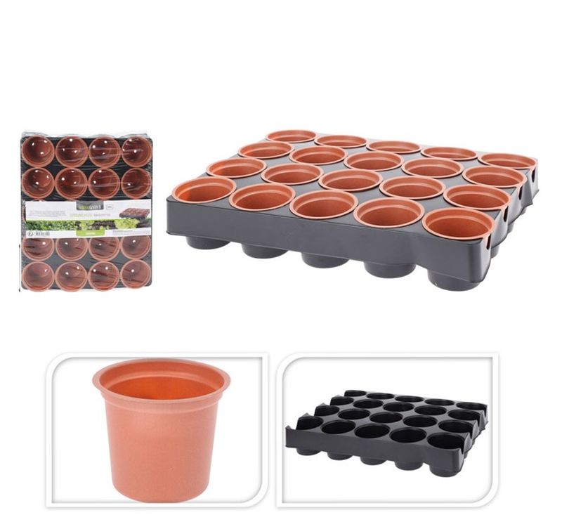 Kit di Coltivazione Set da 20 Pezzi Marrone
