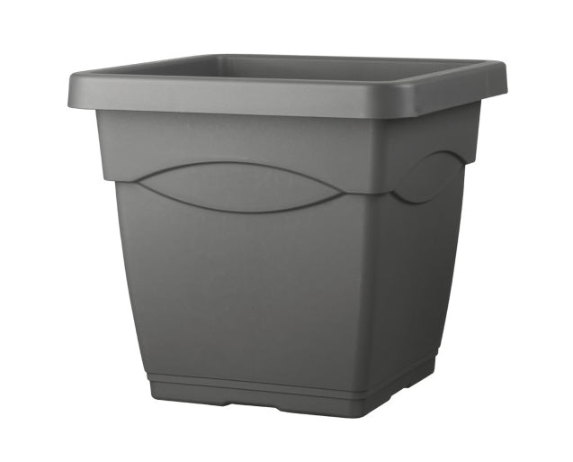 VASO QUADRATO DAY R 32CM ANTRACITE