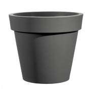 VASO ROTONDO IN RESINA "EASY" 45 CM. ANTRACITE