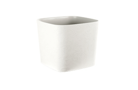 VASO TATTOO MOOD QUADRO 40CM BIANCO