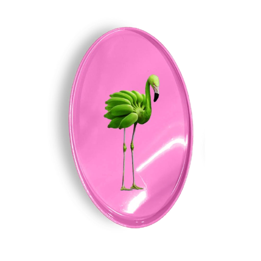 VASSOIO SVUOTA TASCHE PORTA OGGETTI FENICOTTERI ROSA