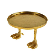 VASSOIO DECORATIVO ZAMPE D'ANATRA, 27,5X16,5CM, ORO