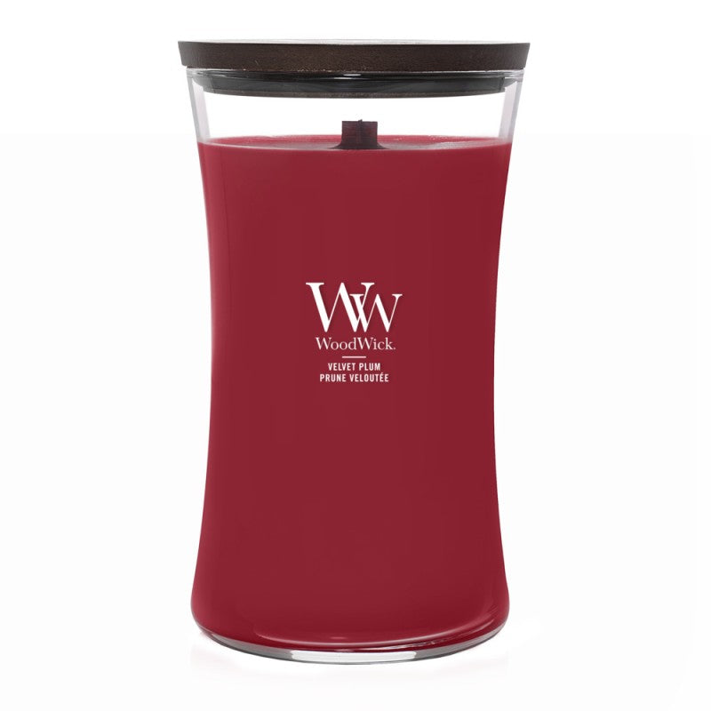 Candela Profumata Grande 609g Velvet Plum WoodWick