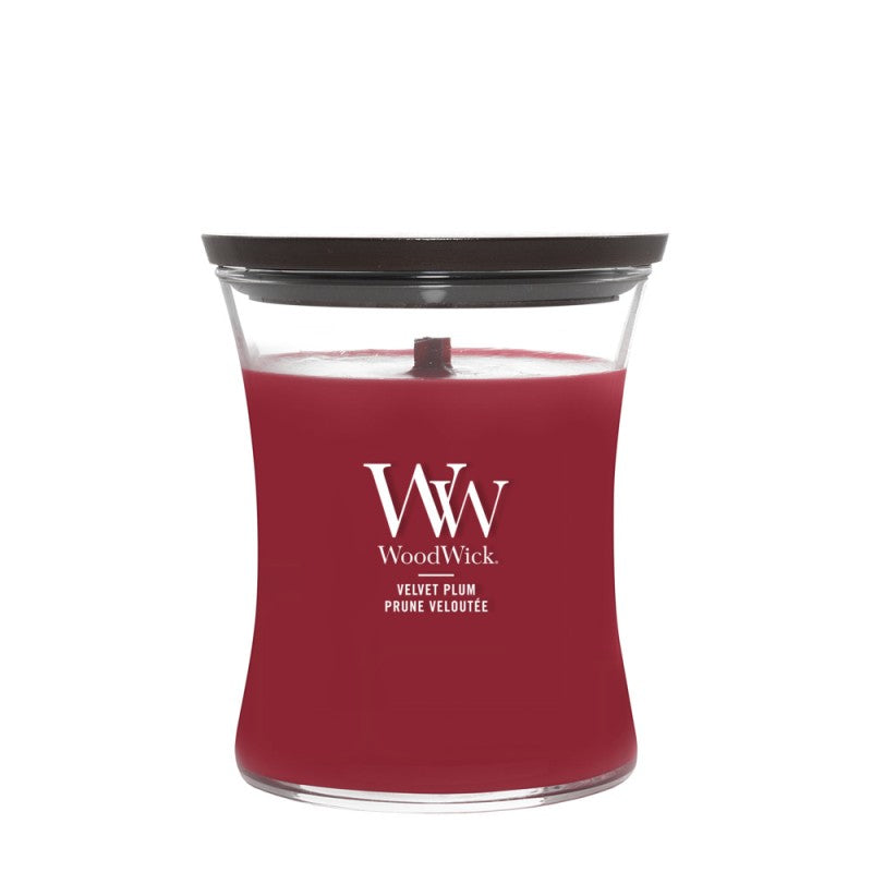 Candela Profumata Media 275g Velvet Plum WoodWick