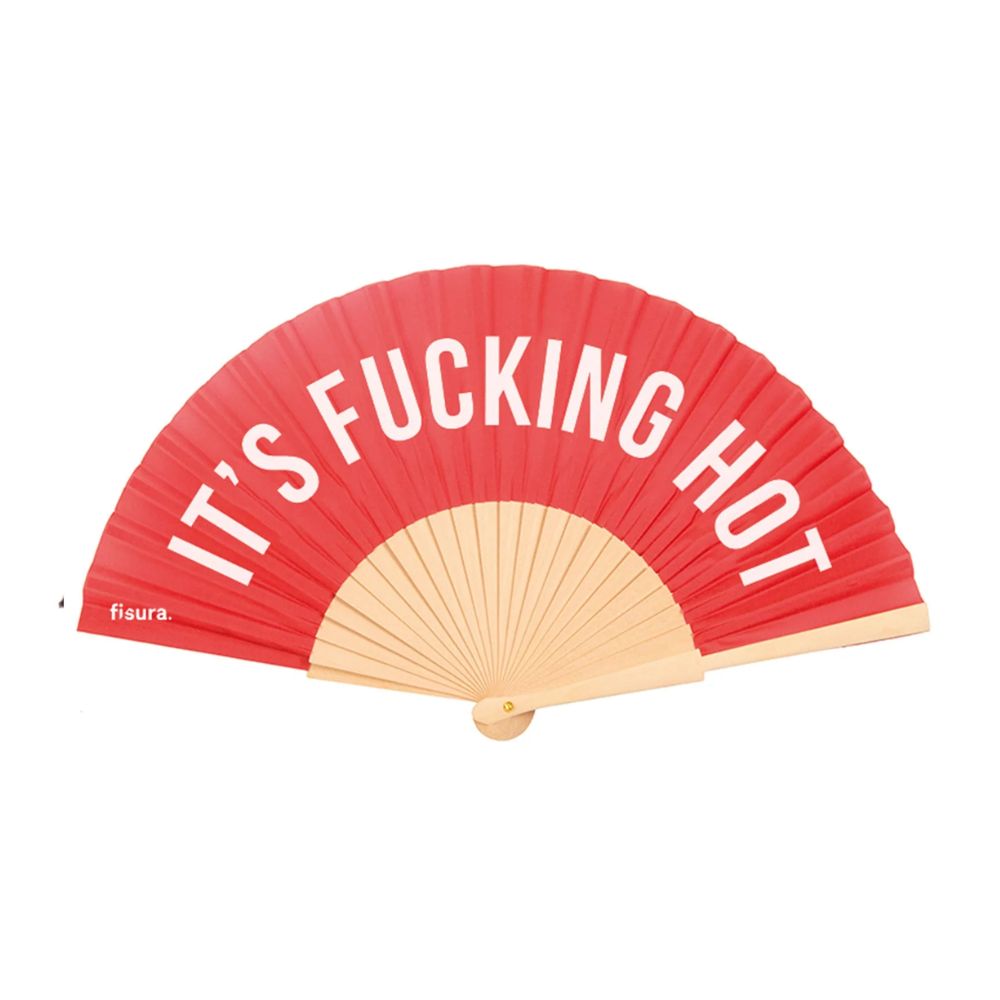 VENTAGLIO ROSSO "IT'S FUCKING HOT"