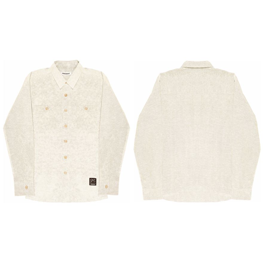 CAMICIA ESTIVA UOMO/DONNA VERBENA OFFWHITE TAGLIA XS