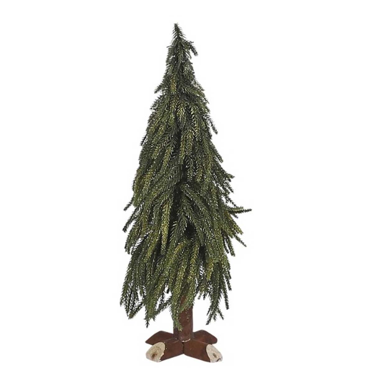 PINETTO VERDE GLITTER 45CM CON BASE