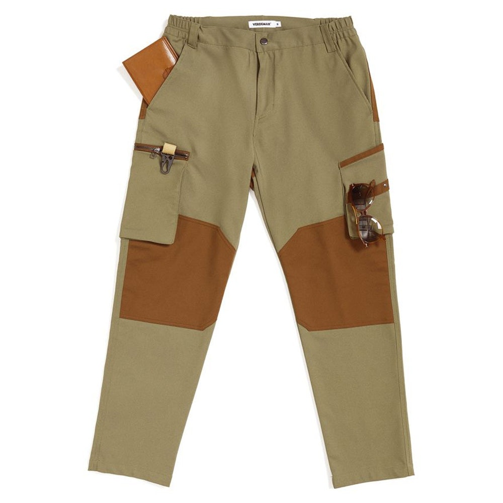 PANTALONE DA UOMO BOSSO VERDE OLIVA/MARRONE TG.L