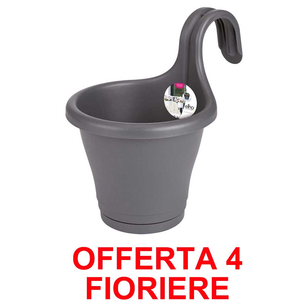 OFFERTA 4 FIORIERA CORSICA EASY HANGER SINGLE ANTHRACITE