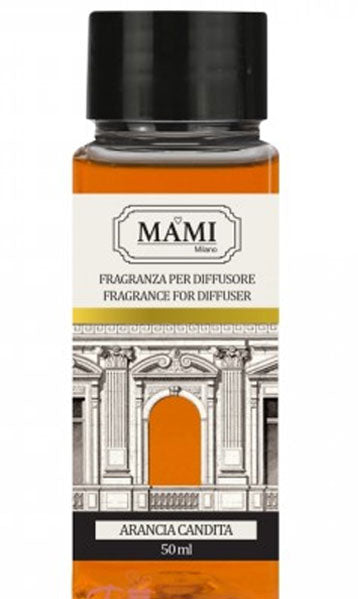 ARANCIA CANDITA RICARICA 50ML LIQUIDO PER DIFFUSORE CON BASTONCINI