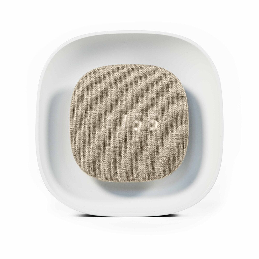 SVEGLIA CON LUCE A LED WIRELESS COLOR BEIGE