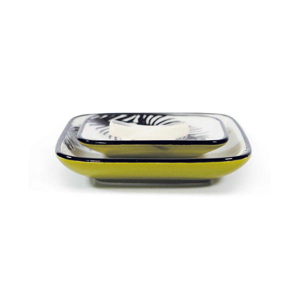 KIT SUSHI 2 PIATTINI CON CIOTOLINE E BACCHETTE VERDE