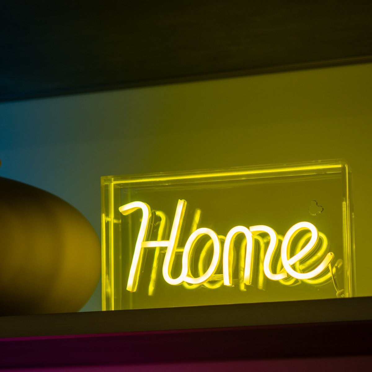 Insegna Neon LED 23x13cm "Home"