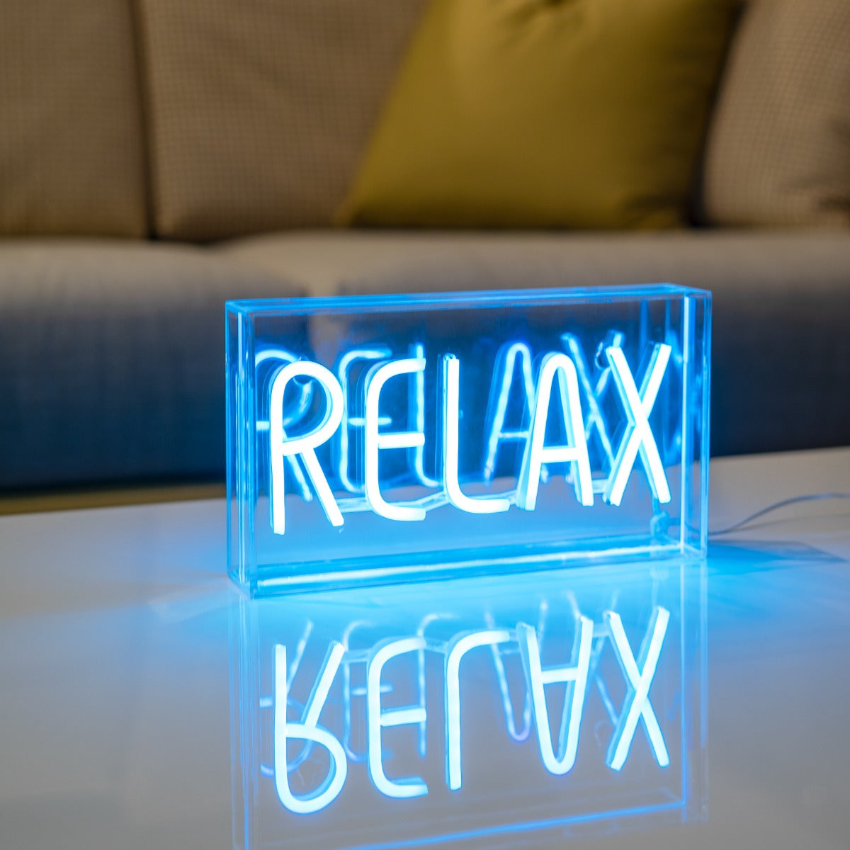 Insegna Neon LED 23x13cm "Relax"