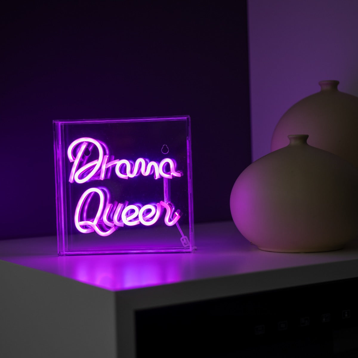Insegna Neon LED 18x18cm "Drama Queen"