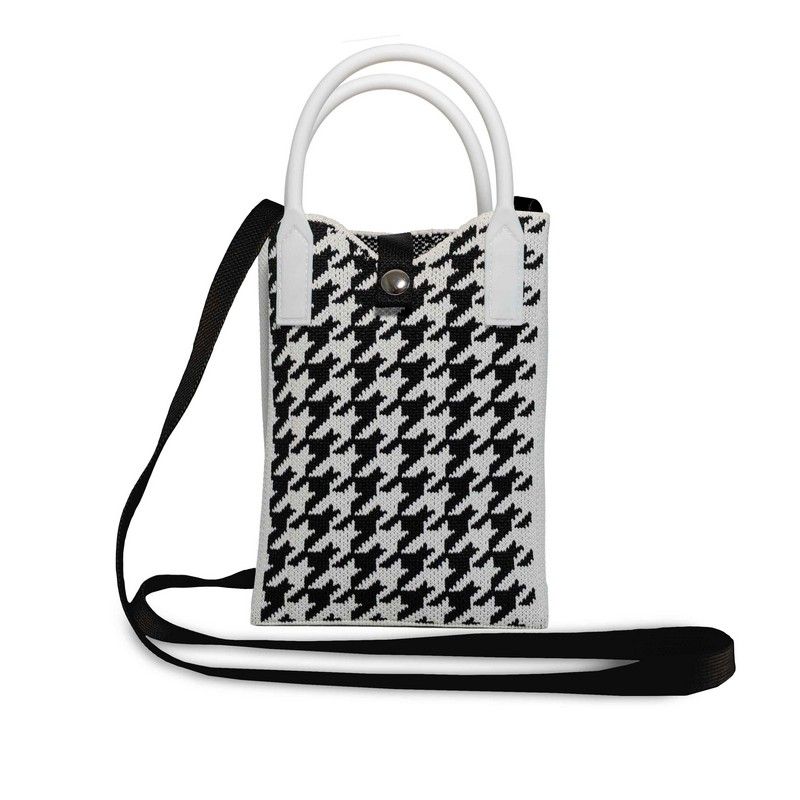 Porta Cellulare in Poliestere a Maglia Pied de Poule WD LIFESTYLE