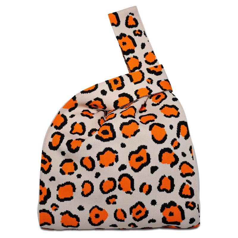 Borsa Knitted Knot 30x2x31 cm Leopardata WD LIFESTYLE