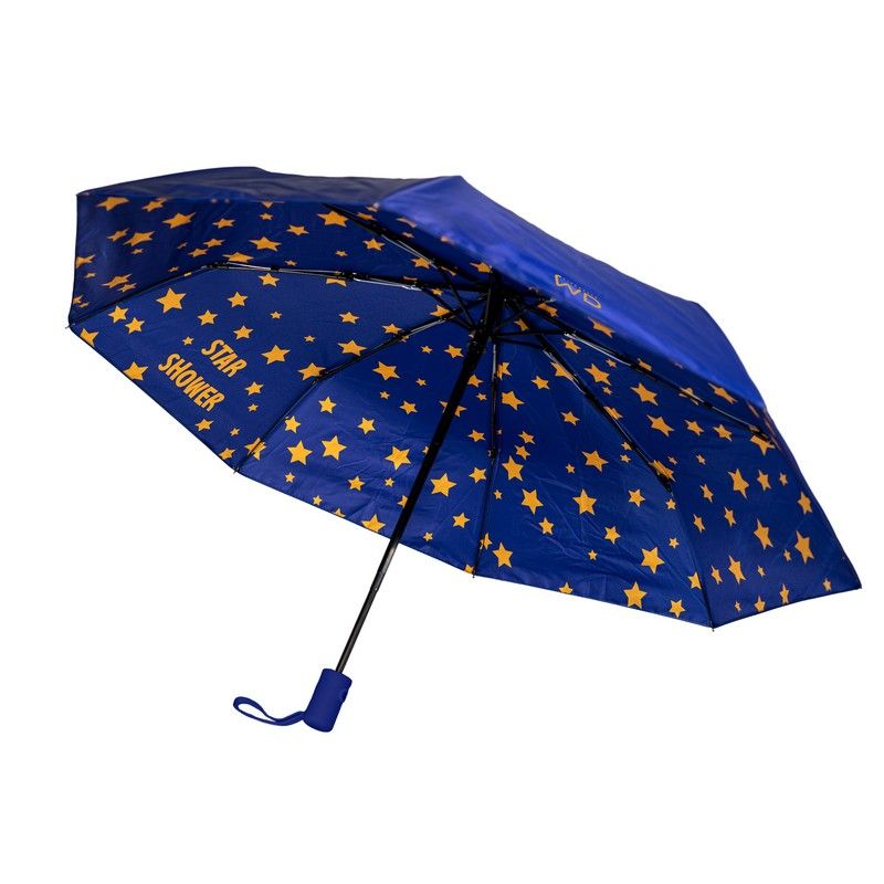 Automatischer Regenschirm, faltbar, mit Star-Shower-Dekor, D100cm, Schwarz, Wd Lifestyle