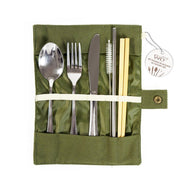SET POSATE VERDE IN ACCIAIO INOSSIDABILE