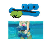 KIT ACQUA FITNESS 2 MANUBRI 2 GUANTI 1 CINTURA