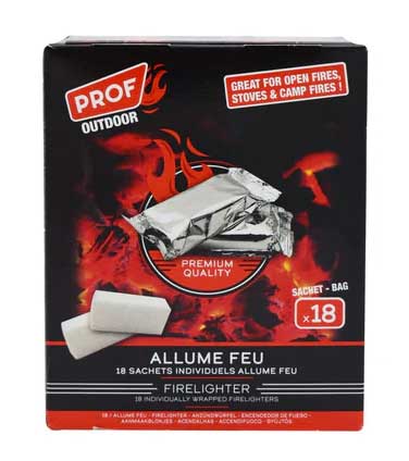 18 CUBETTI ACCENDIFUOCO