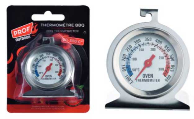 TERMOMETRO PER BARBECUE 50-300 GRADI