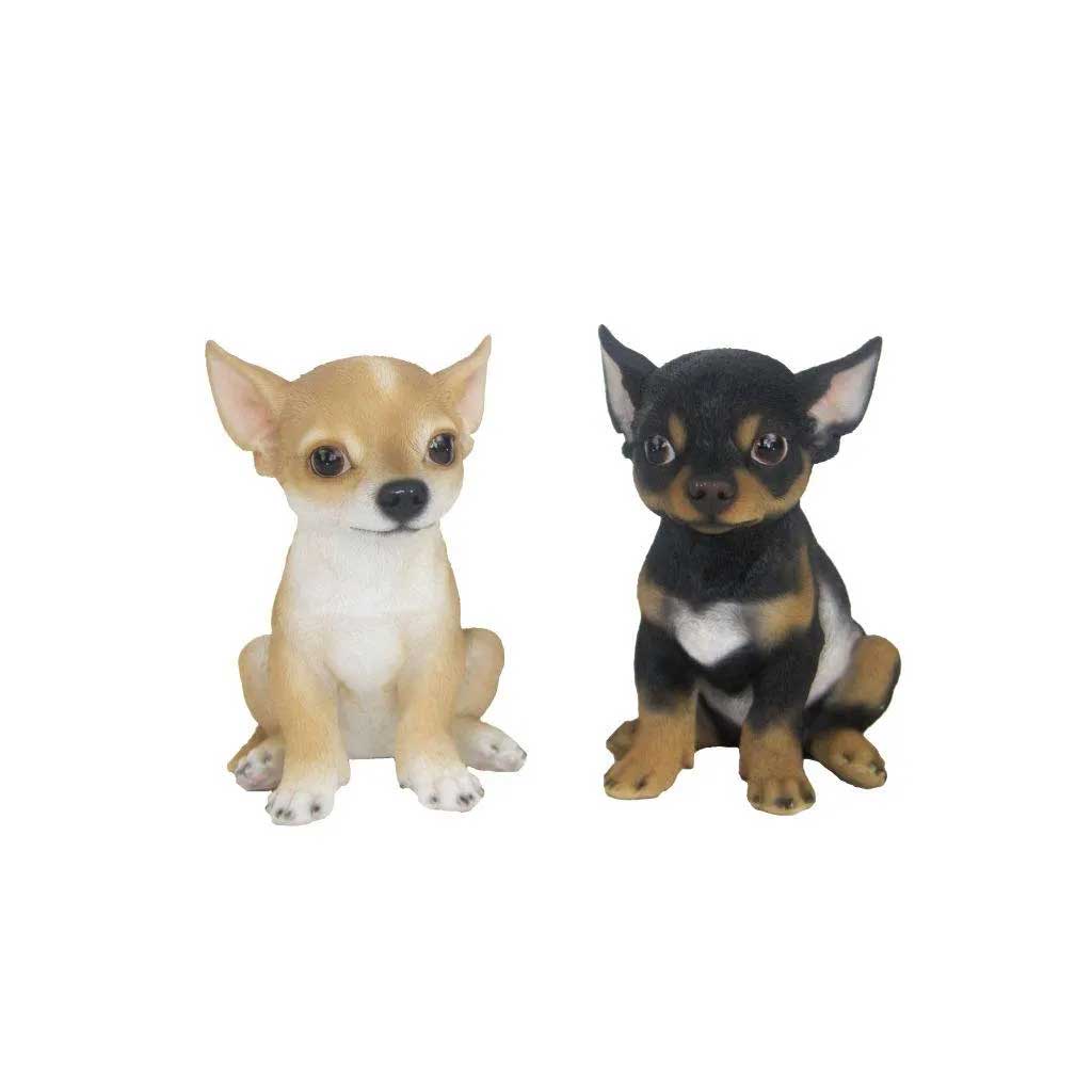 CUCCIOLO DI CHIHUAHUA SEDUTO ASSORTITO 19CM